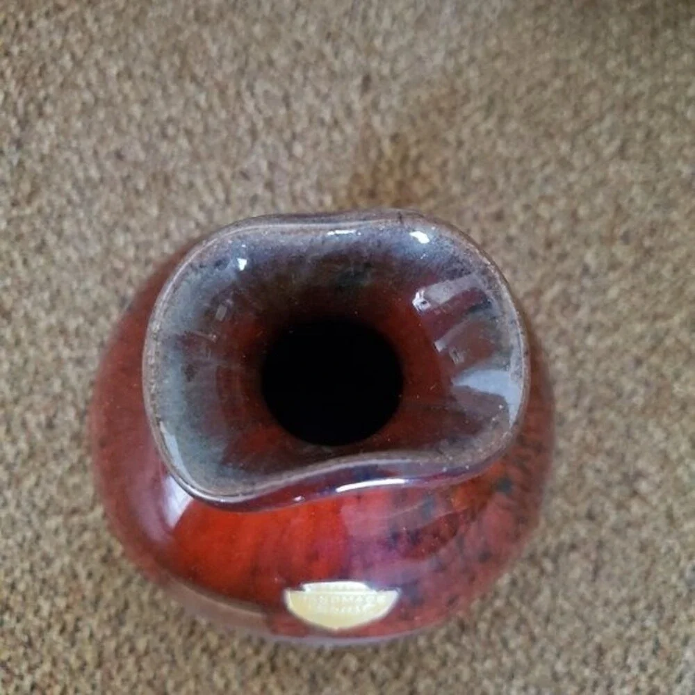 VTG Danish Modern Vase  ERNST KERAMIK of Faxe Denmark / Art Pottery